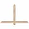 Ekena Millwork Eugene Smooth Timber Gable Bracket, Douglas Fir, 48"W x 32"H x 3 1/2"D x 3 1/2"F, 16/12 Pitch GBW048X32X0404EUG00SDF - alternate 1